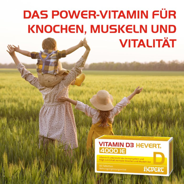 Vitamin D3 Hevert 4000 IE Tabletten, 60 pc Tablettes