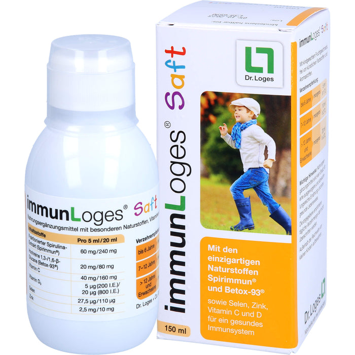 immunLoges Saft für ein gesundes Immunsystem, 150 ml Lösung