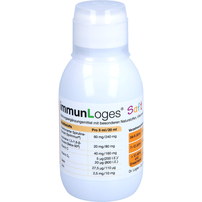 immunLoges Saft für ein gesundes Immunsystem, 150 ml Lösung