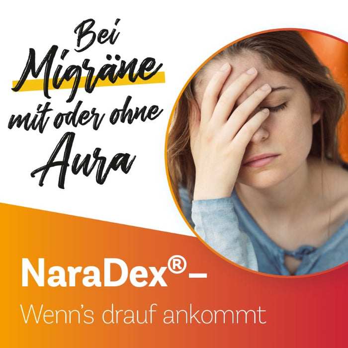 NaraDex 2,5 mg gegen Migräne, 2 St. Tabletten