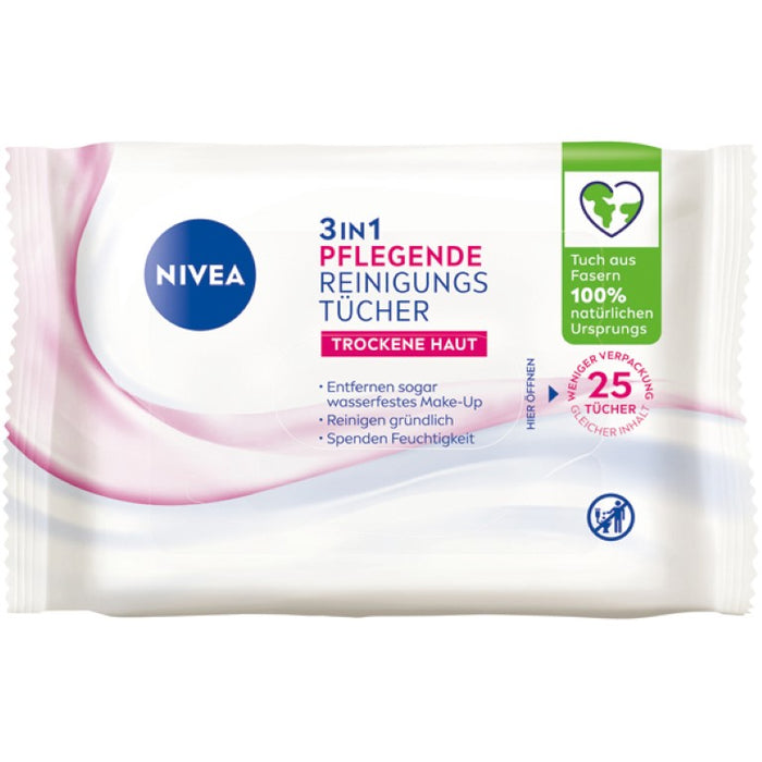 NIVEA VISAGE PFLEGENDE REINIGUNGSTÜCHER, 25 St. Tücher