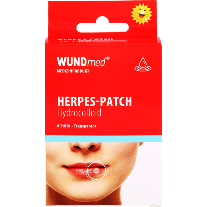 WUNDmed Herpes Patch fast unsichtbare Abdeckung von Lippenherpesbläschen, 5 pc Pansement