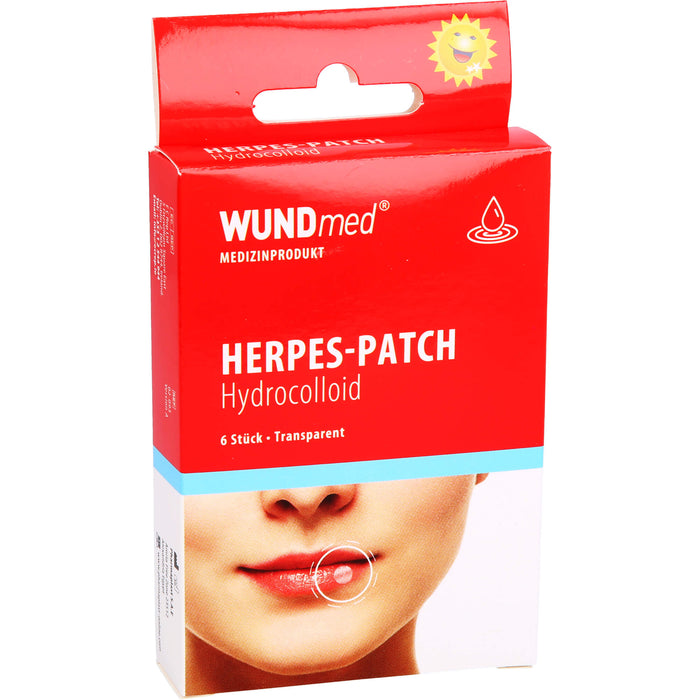 WUNDmed Herpes Patch fast unsichtbare Abdeckung von Lippenherpesbläschen, 5 pc Pansement