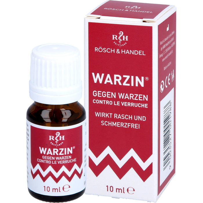 RÖSCH & HANDEL Warzin Tinktur gegen Warzen, 10 ml Solution