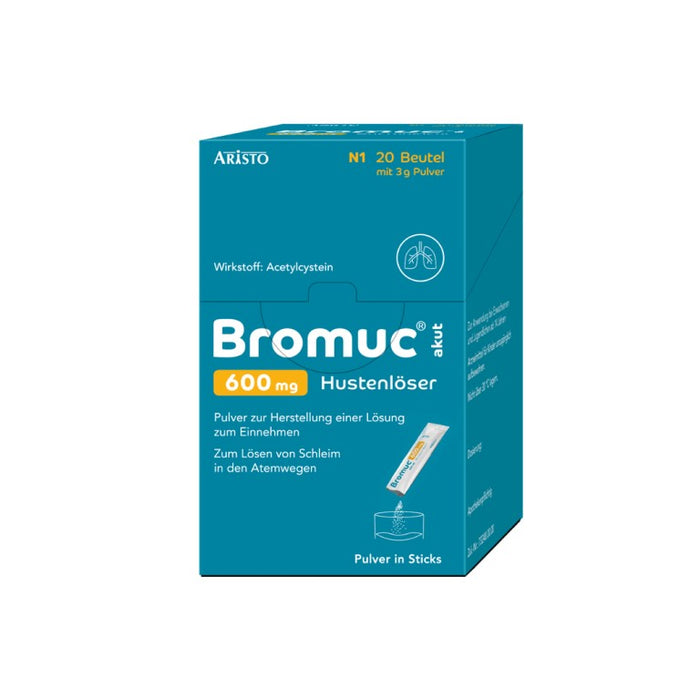 Bromuc akut 600 mg Hustenlöser Pulver zur Schleimlösung, 20 pcs. Sachets