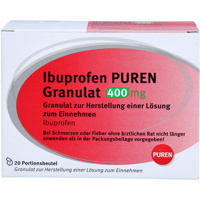 Ibuprofen PUREN Granulat 400 mg, 20 St. Beutel