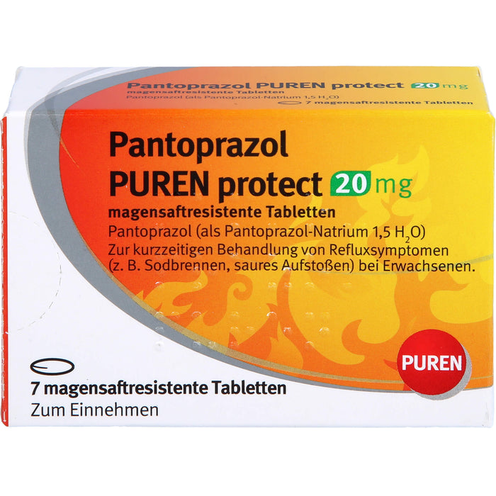 Pantoprazol PUREN protect 20 mg Tabletten, 7 pc Tablettes