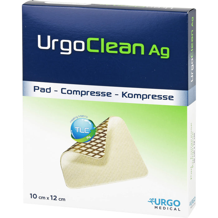 UrgoClean Ag 10 cm x 12 cm Kompresse, 10 pc Compresses