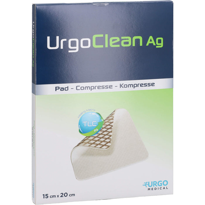 UrgoClean Ag Kompressen 15 x 20 cm, 5 pc pansement