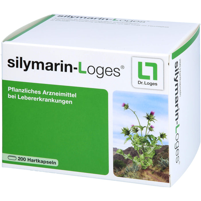 silymarin-Loges Kapseln bei Lebererkrankungen, 200 pcs. Capsules