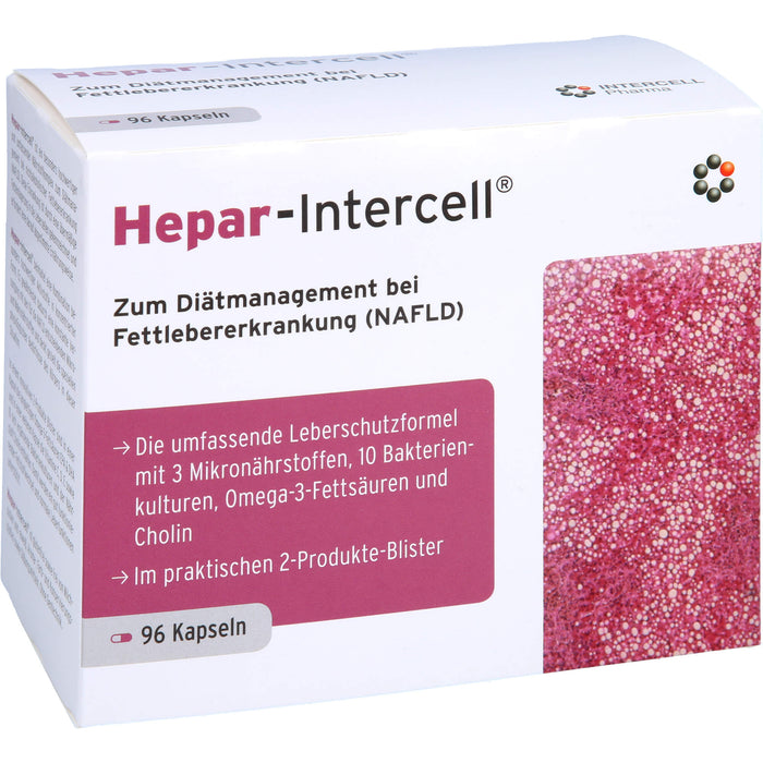 Hepar-Intercell Kapseln bei nichtalkoholischer Fettlebererkrankung, 96 pcs. Capsules