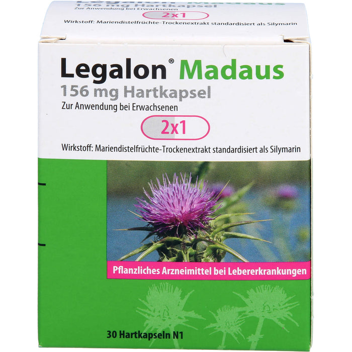 Legalon Madaus 156 mg, Hartkapseln, 30 St HKP