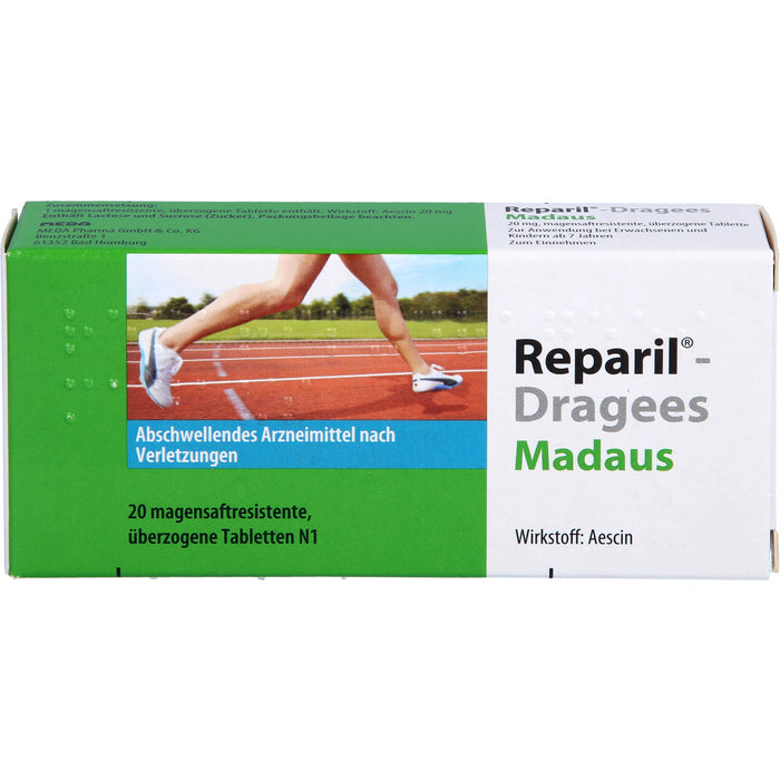 Reparil-Dragees Madaus 20 mg, magensaftresistente, überzogene Tablette, 20 St TMR