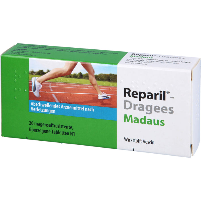 Reparil-Dragees Madaus 20 mg, magensaftresistente, überzogene Tablette, 20 St TMR