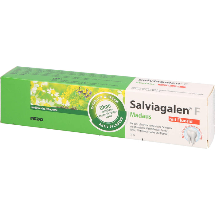 Salviagalen F Madaus Zahncreme mit Fluorid, 75 ml Toothpaste