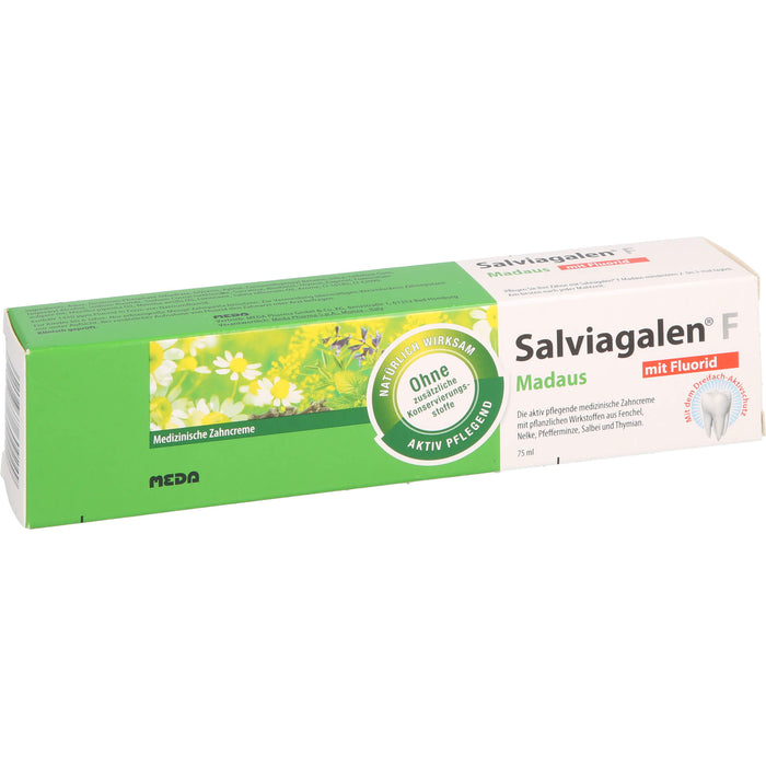 Salviagalen F Madaus Zahncreme mit Fluorid, 75 ml Toothpaste