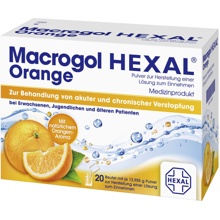 Macrogol HEXAL Orange, 20 pcs. Sachets