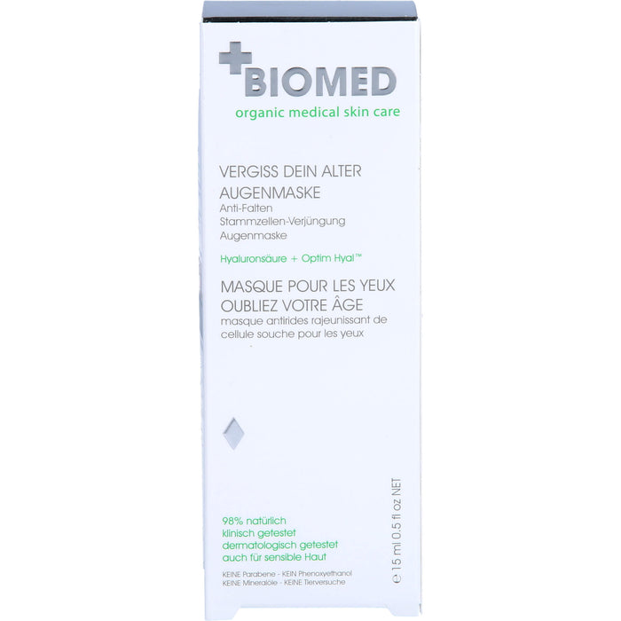 BIOMED VERGISS DEIN ALTER AUGENMASKE, 15 ml CRE