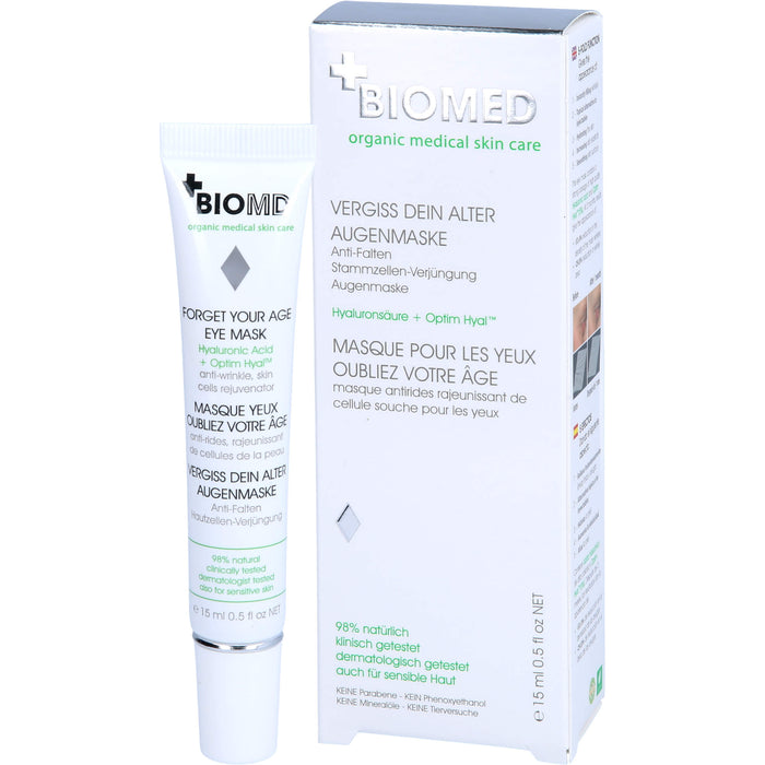 BIOMED VERGISS DEIN ALTER AUGENMASKE, 15 ml CRE