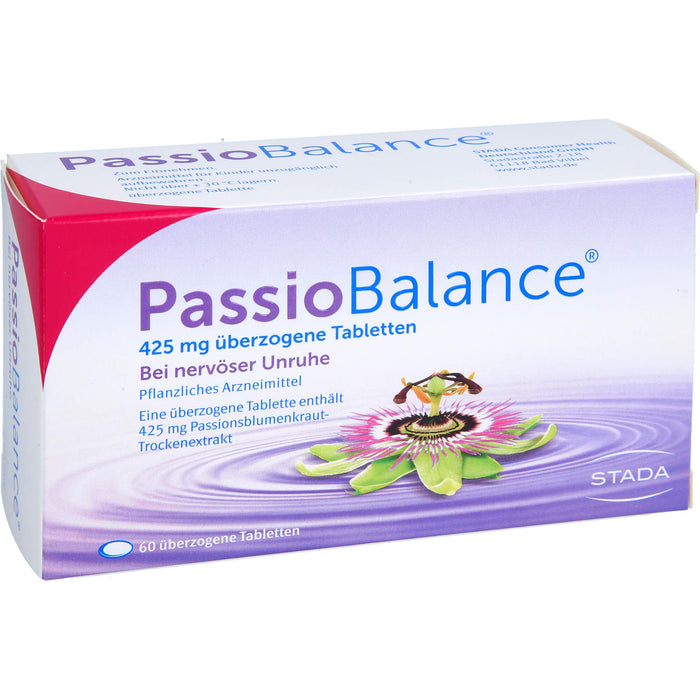 PassioBalance bei nervöser Unruhe überzogene Tabletten, 60 pcs. Tablets