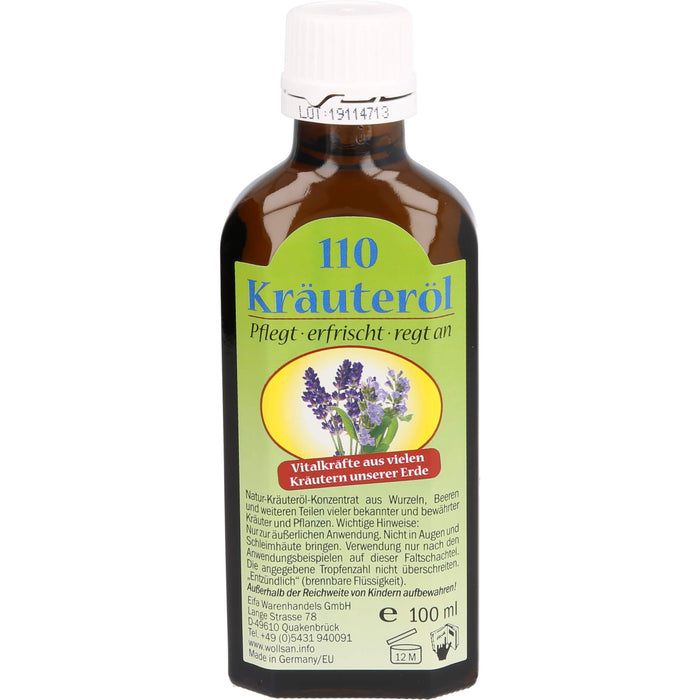 Kräuteröl 110 Vitalkräfte aus Kräutern, 100 ml OEL