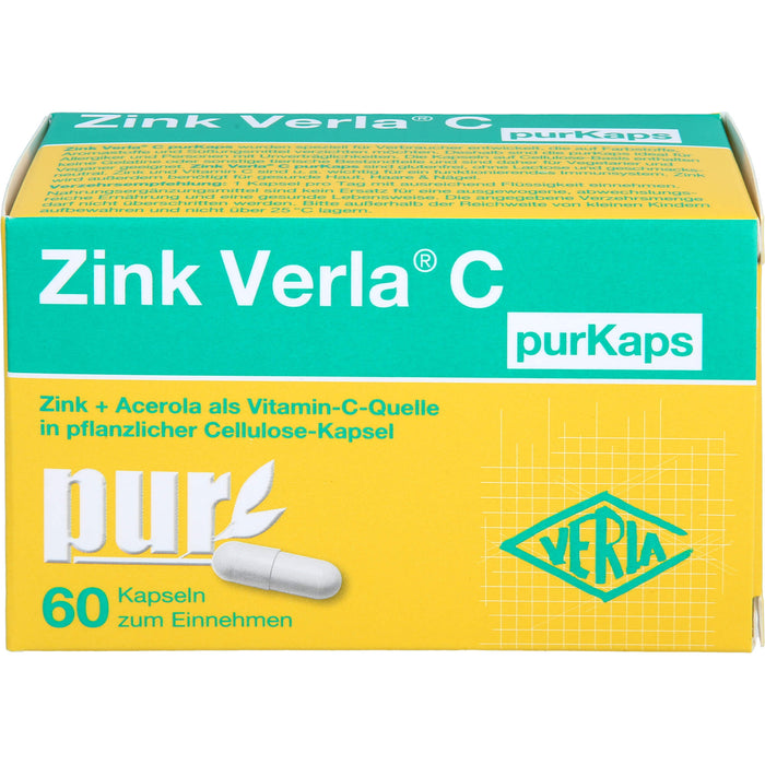 Zink Verla C purKaps Kapseln, 60 pcs. Capsules