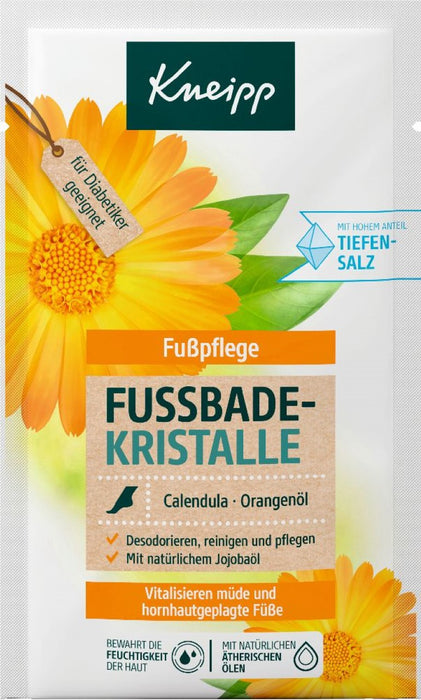 Kneipp Fußbadekristalle Calendula Orangenöl, 40 g Salz