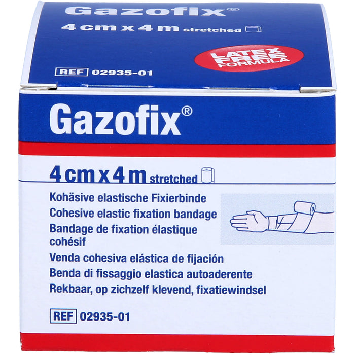 Gazofix kohäsive Fixierbinde 4m x 4cm, 1 St BIN