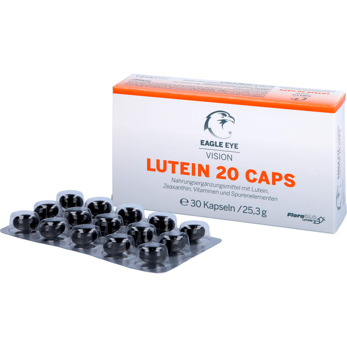 EAGLE EYE Lutein 20 Vision Caps Kapseln, 30 pc Capsules