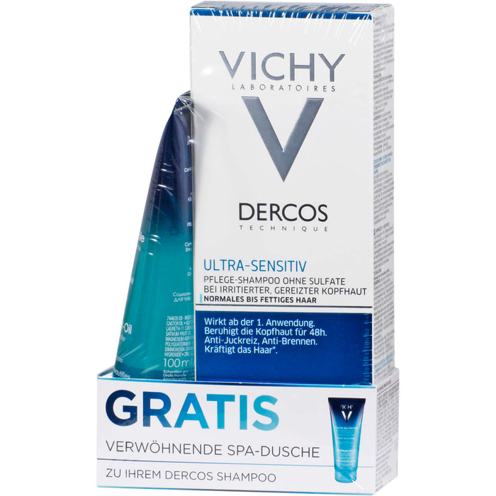 VICHY Dercos Ultra-Sensitiv Shampoo normales bis fettiges Haar, 200 ml Shampoing