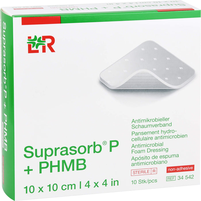 Suprasorb P + PHMB Schaumverband 5x5 cm, 10 St VER