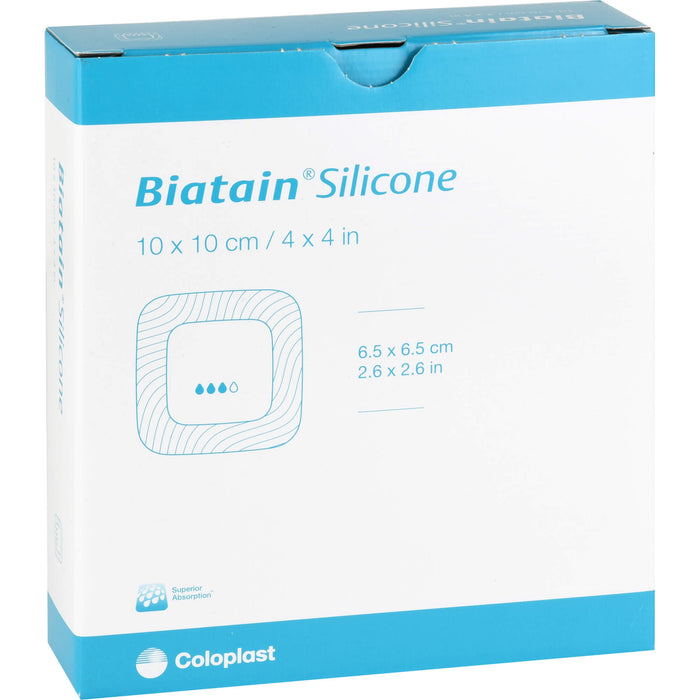 Biatain Silicone Schaumverband 10x10cm, 10 St VER