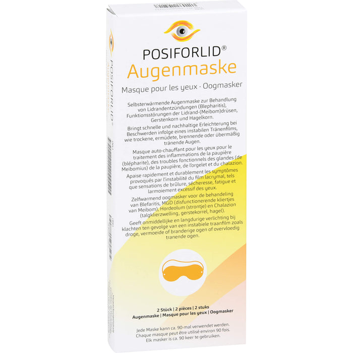 POSIFORLID Augenmaske zur Wärmebehandlung, 2 pc Masques