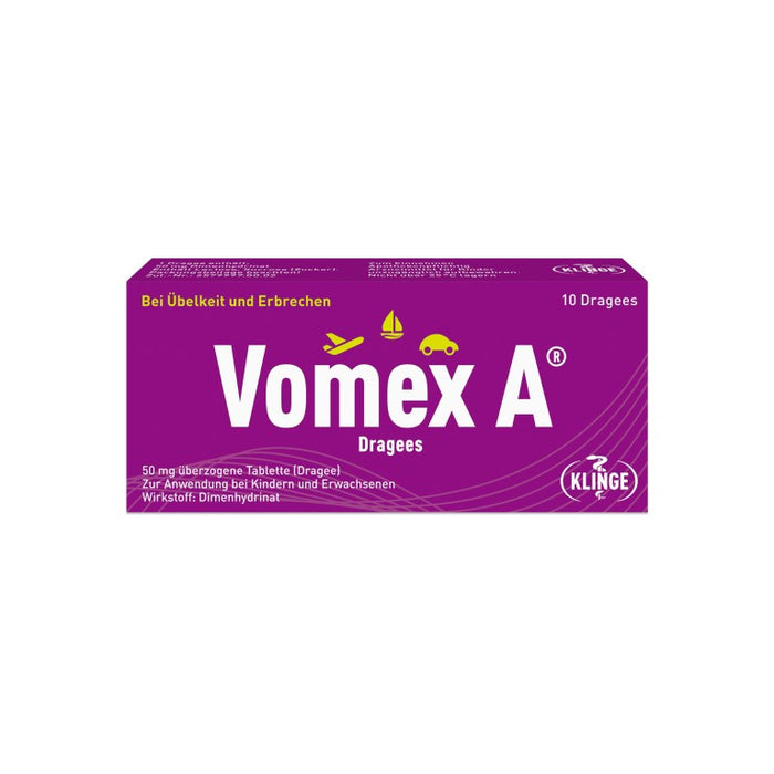 Vomex A Dragees, 10 pcs. Tablets