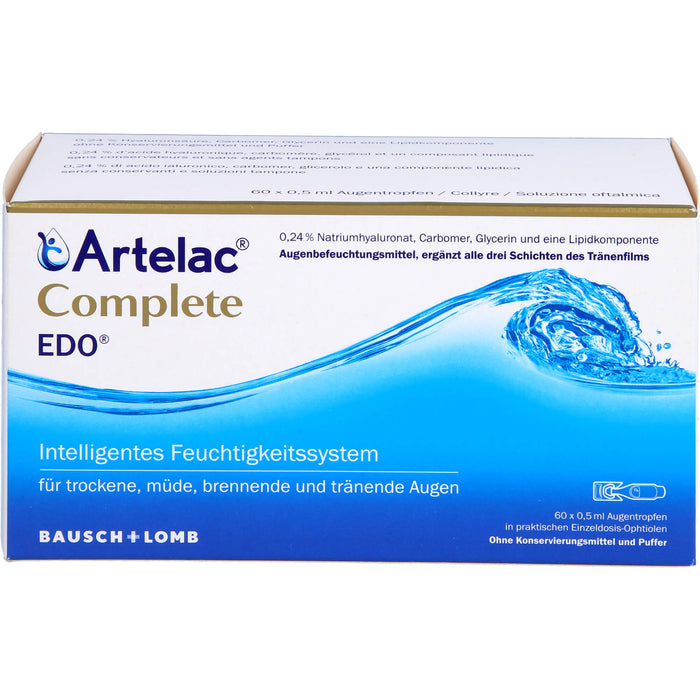 Artelac Complete Augentropfen EDO, 60 pcs. Single-dose pipettes