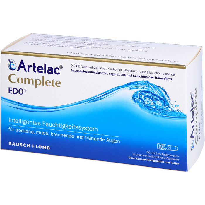 Artelac Complete Augentropfen EDO, 60 pc Pipettes à dose unique