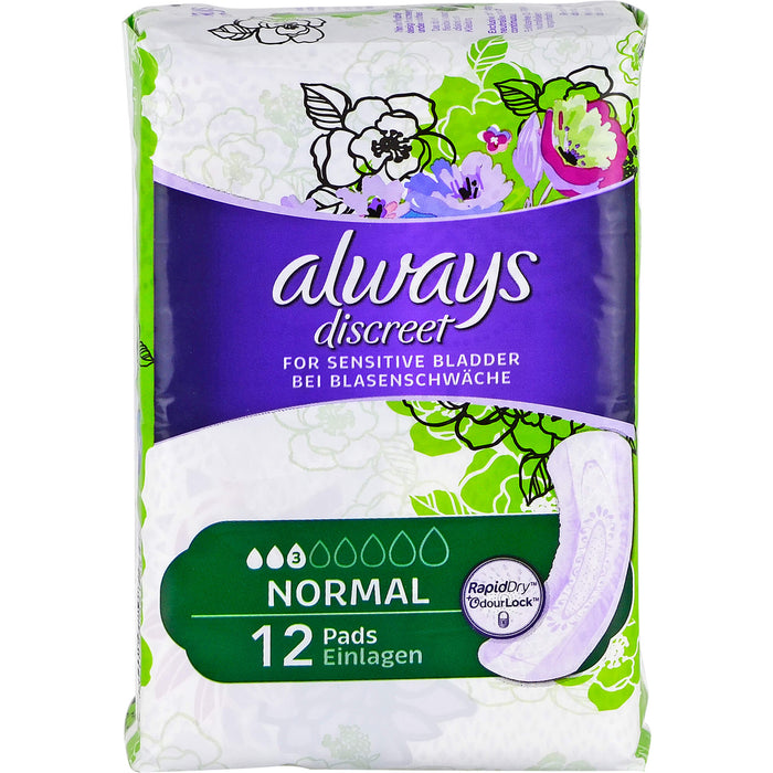 Always Discreet Inkontinenzeinlagen normal, 12 pcs. Pack