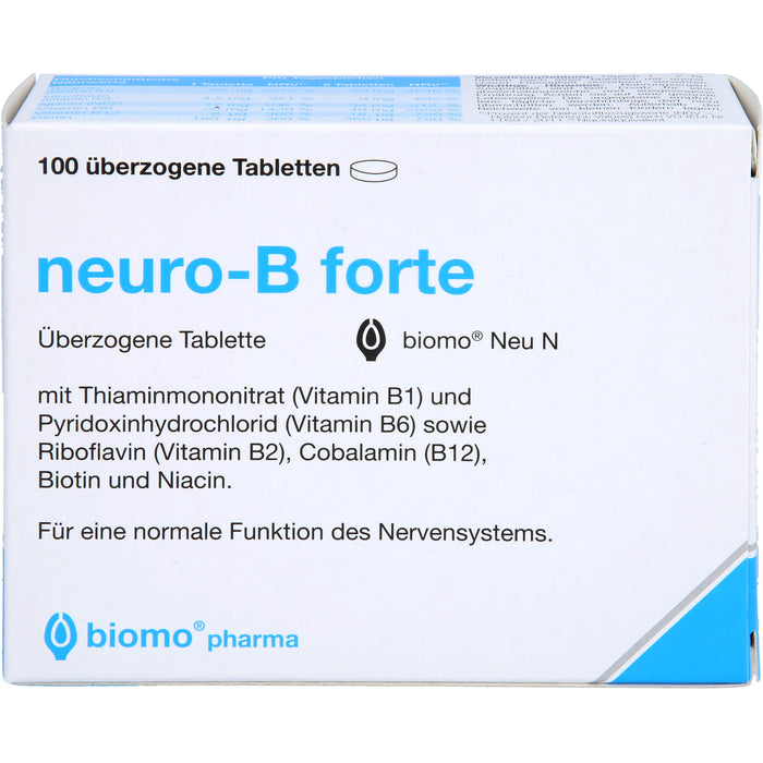 biomo neuro-B forte Tabletten, 100 pc Tablettes