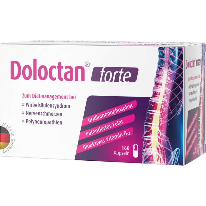 Doloctan forte Kapseln bei Wirbelsäulensyndrom, Nervenschmerzen und Polyneuropathien, 160 pcs. Capsules