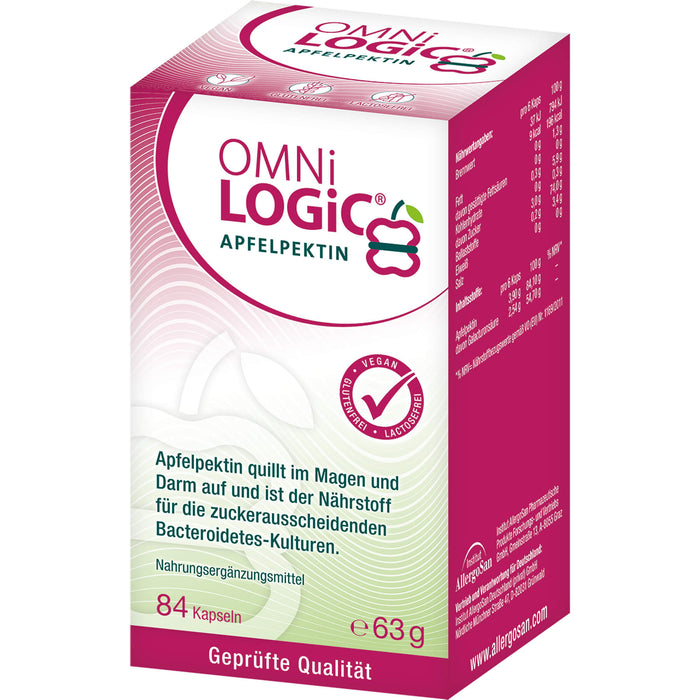 OMNi-LOGiC Apfelpektin Kapseln, 84 pcs. Capsules