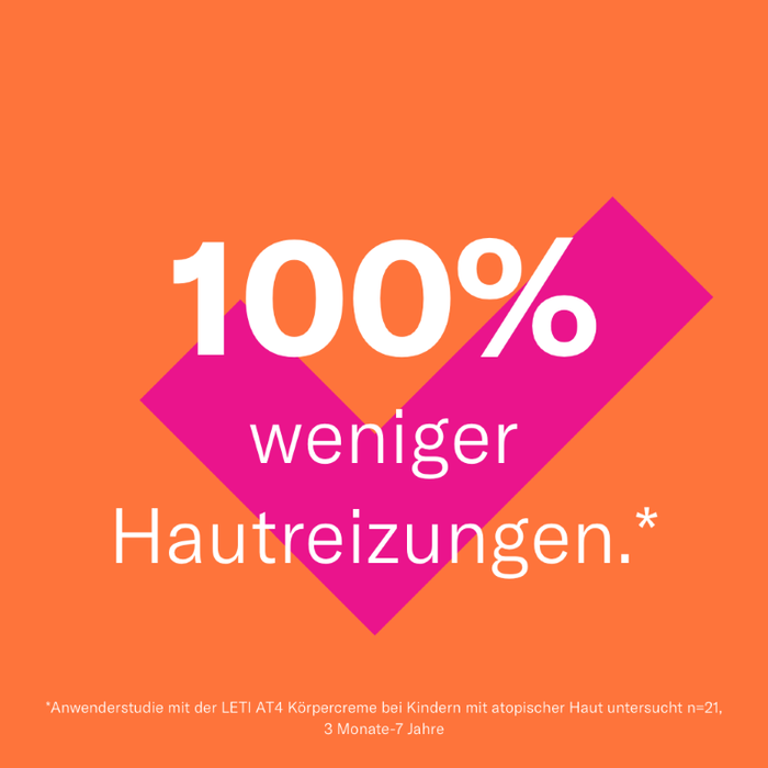 LETI AT4 Körpercreme - Reichhaltige Körperpflege zum Schutz trockener oder zu Neurodermitis neigender Haut, 200 ml Crème