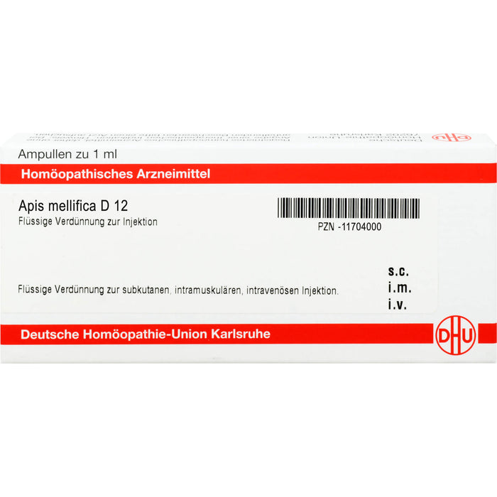 DHU Apis mellifica D12 Ampullen, 8 St. Ampullen