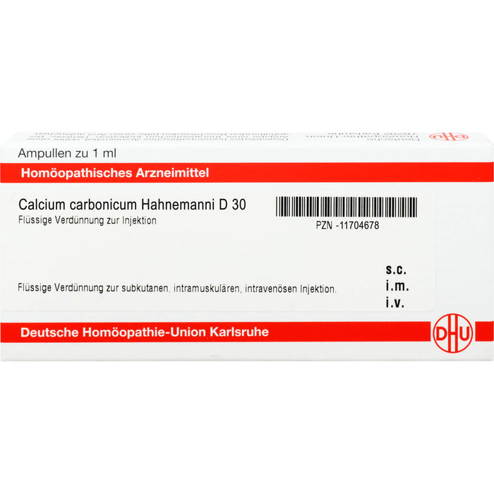 Calcium carbonicum D30 DHU Ampullen Hahnemanni, 8 St. Ampullen