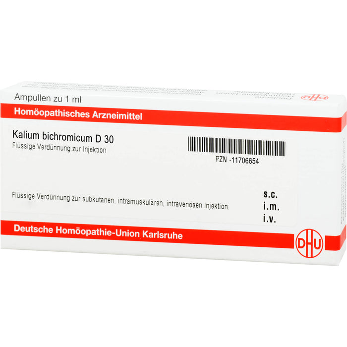 Kalium bichromicum D30 DHU Ampullen, 8 St. Ampullen