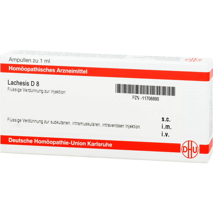 DHU Lachesis D8 Ampullen, 8 St. Ampullen