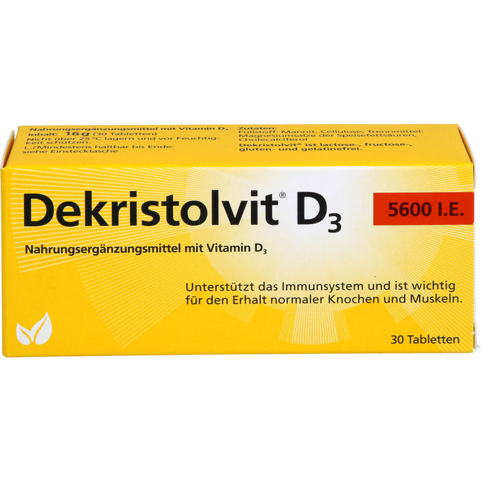 Dekristolvit D3 5600 I.E. Tabletten, 30 pcs. Tablets