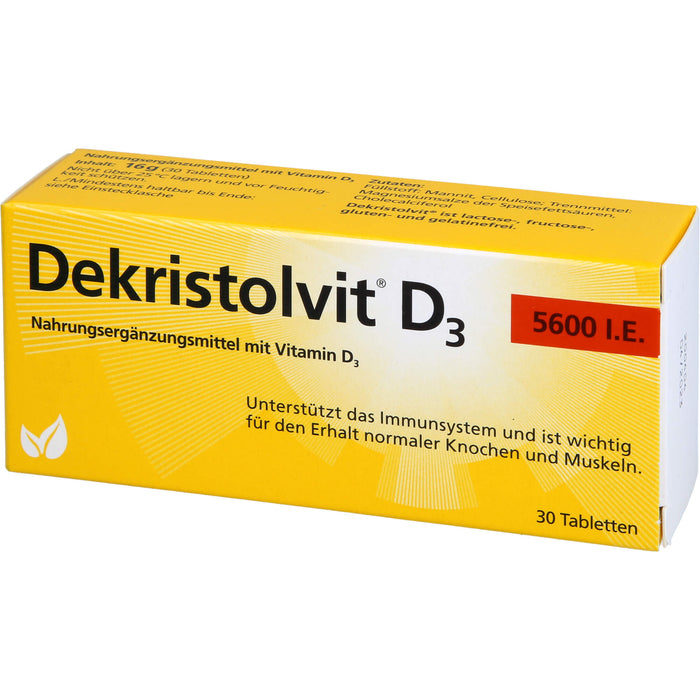 Dekristolvit D3 5600 I.E. Tabletten, 30 pcs. Tablets