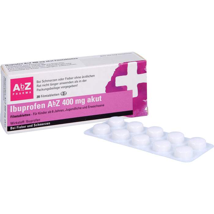 Ibuprofen AbZ 400 mg akut Filmtabletetten, 20 pc Tablettes