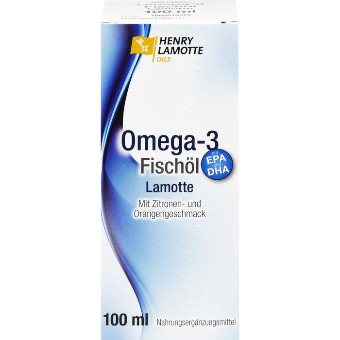 HENRY LAMOTTE OILS Omega-3 Fischöl mit Zitronen- und Orangengeschmack, 100 ml Oil