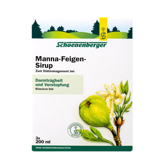 Schoenenberger Manna-Feigen-Sirup Darmträgheit und Verstopfung, 600 ml Lösung